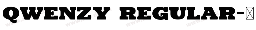 Qwenzy Regular字体转换